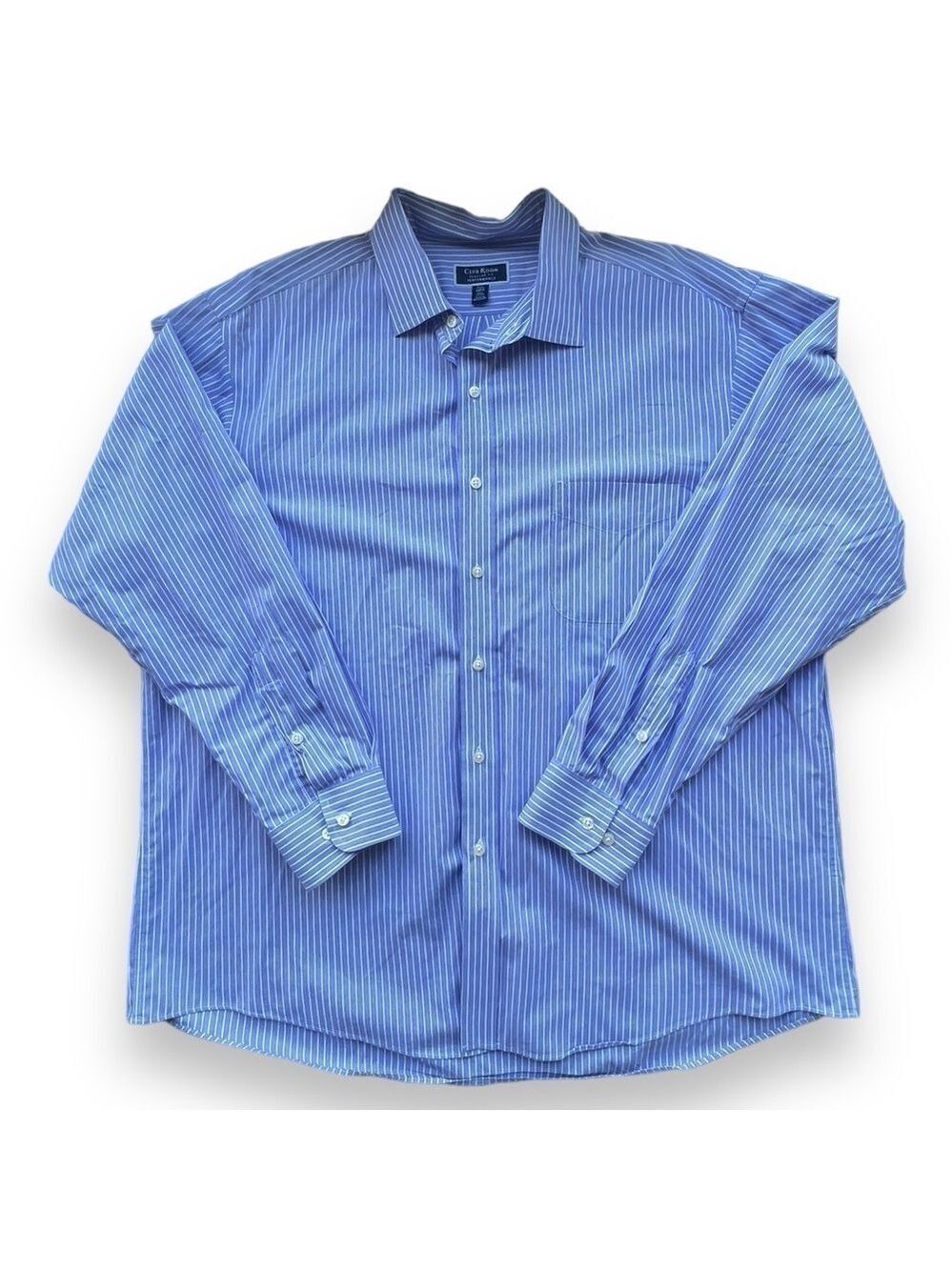 Club Room Men’s Regular Fit Performance Button Down Lavender Size 17.5